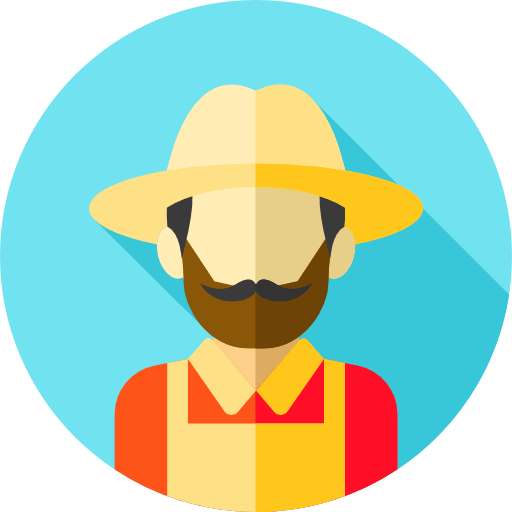 Smiling farmer sharing AgricareAI experience